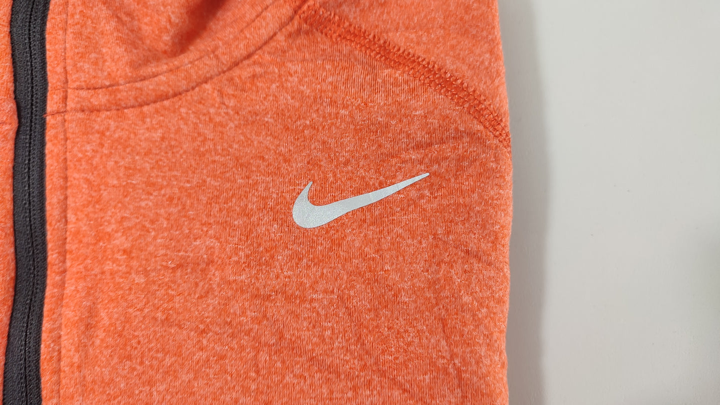 Vêtement Homme Sweat zippé 1/4 Haut de sport orange Nike Running dri-fit taille M #Retrostreet