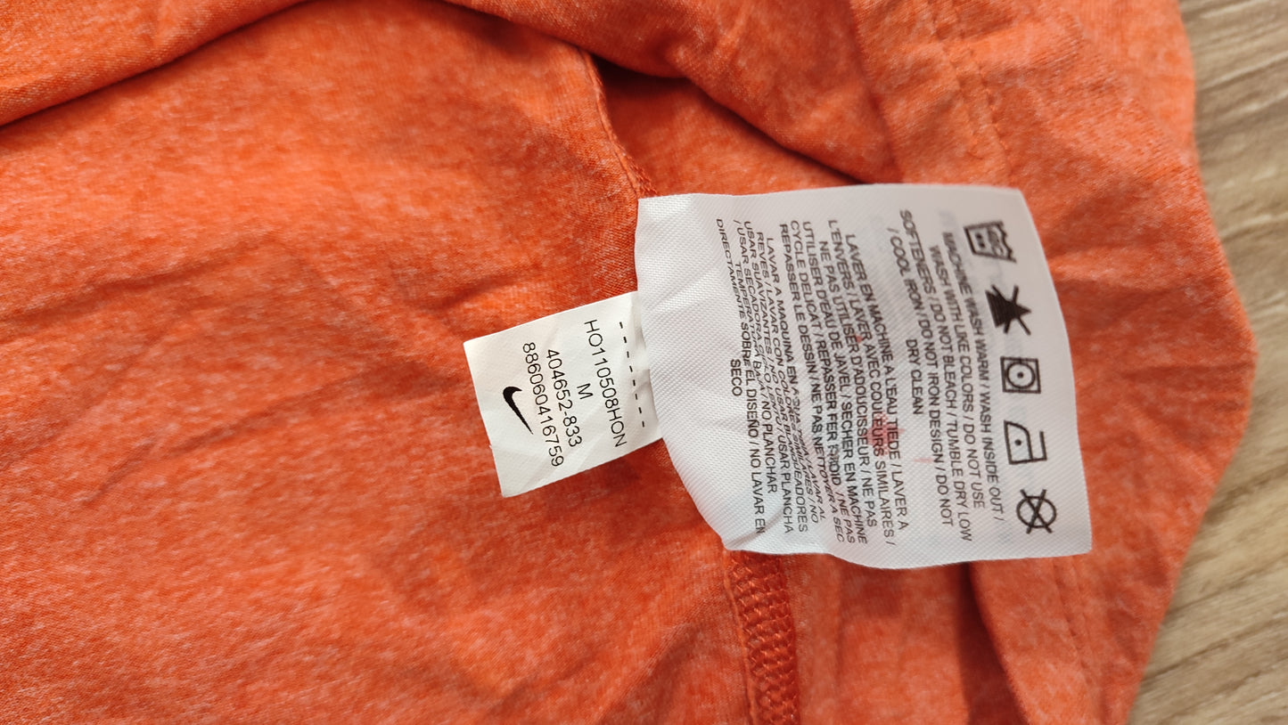 Vêtement Homme Sweat zippé 1/4 Haut de sport orange Nike Running dri-fit taille M #Retrostreet