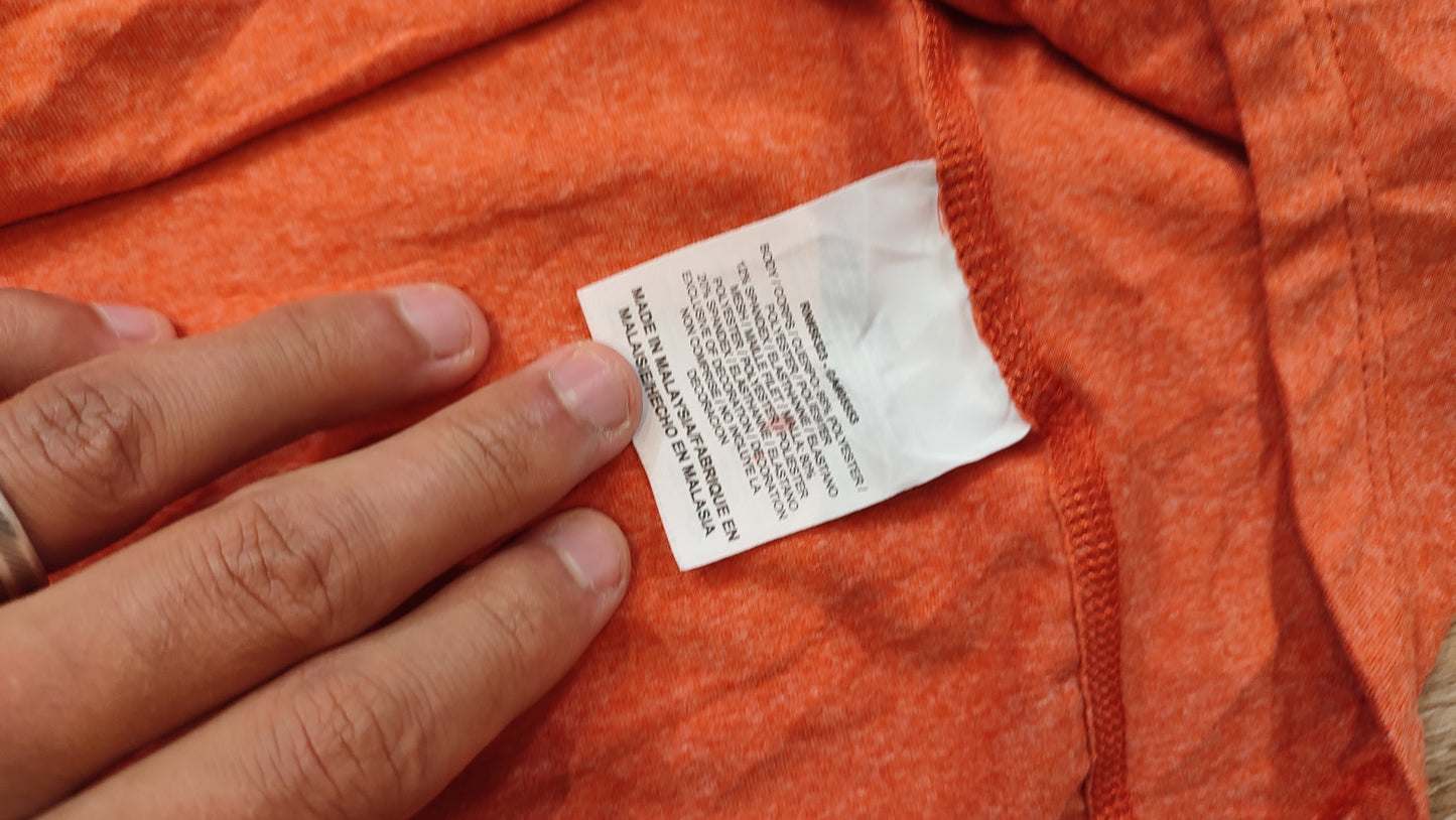 Vêtement Homme Sweat zippé 1/4 Haut de sport orange Nike Running dri-fit taille M #Retrostreet