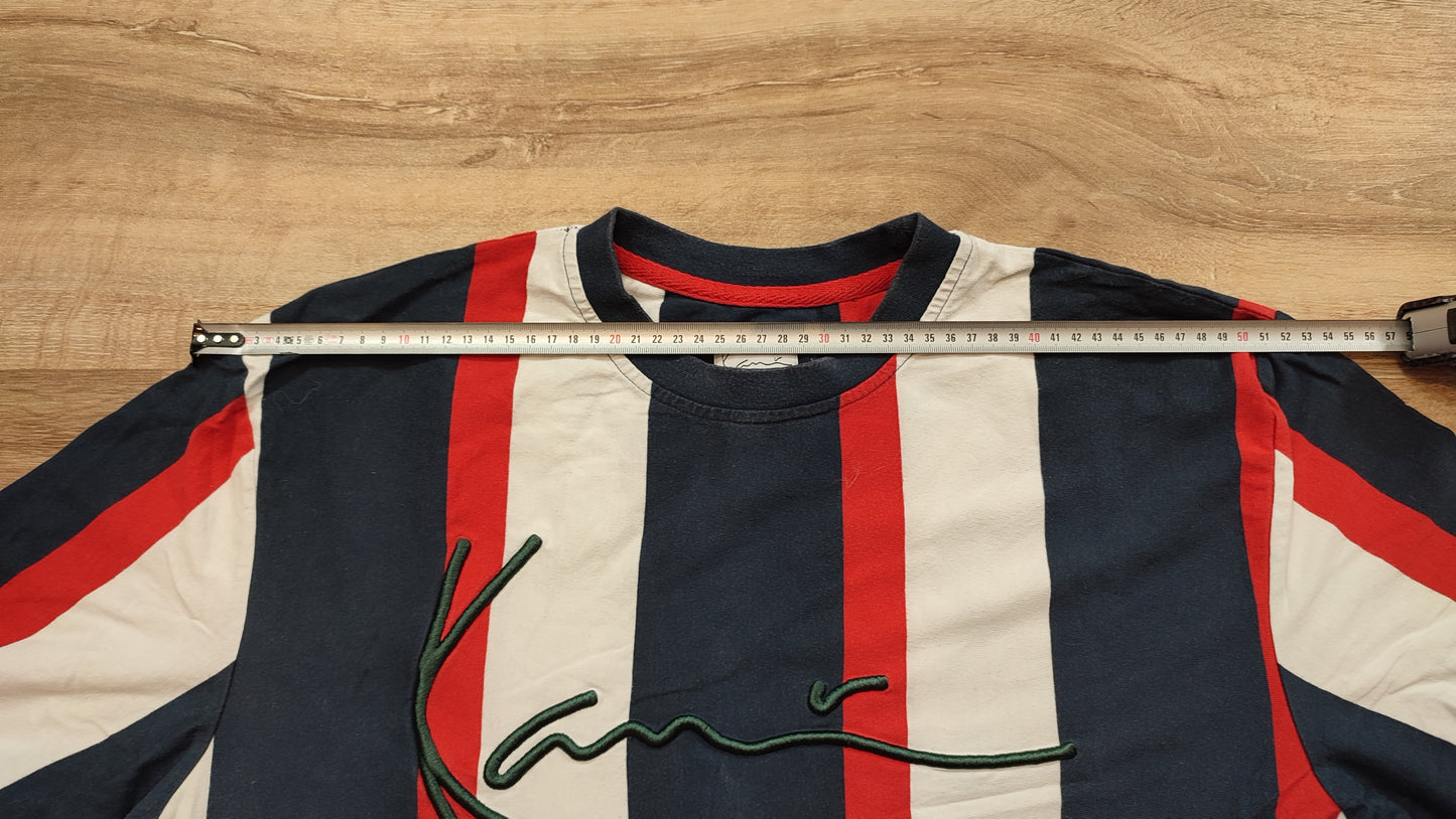 Vêtement Homme T-shirt bleu rouge et blanc Karl Kani taille L #Retrostreet