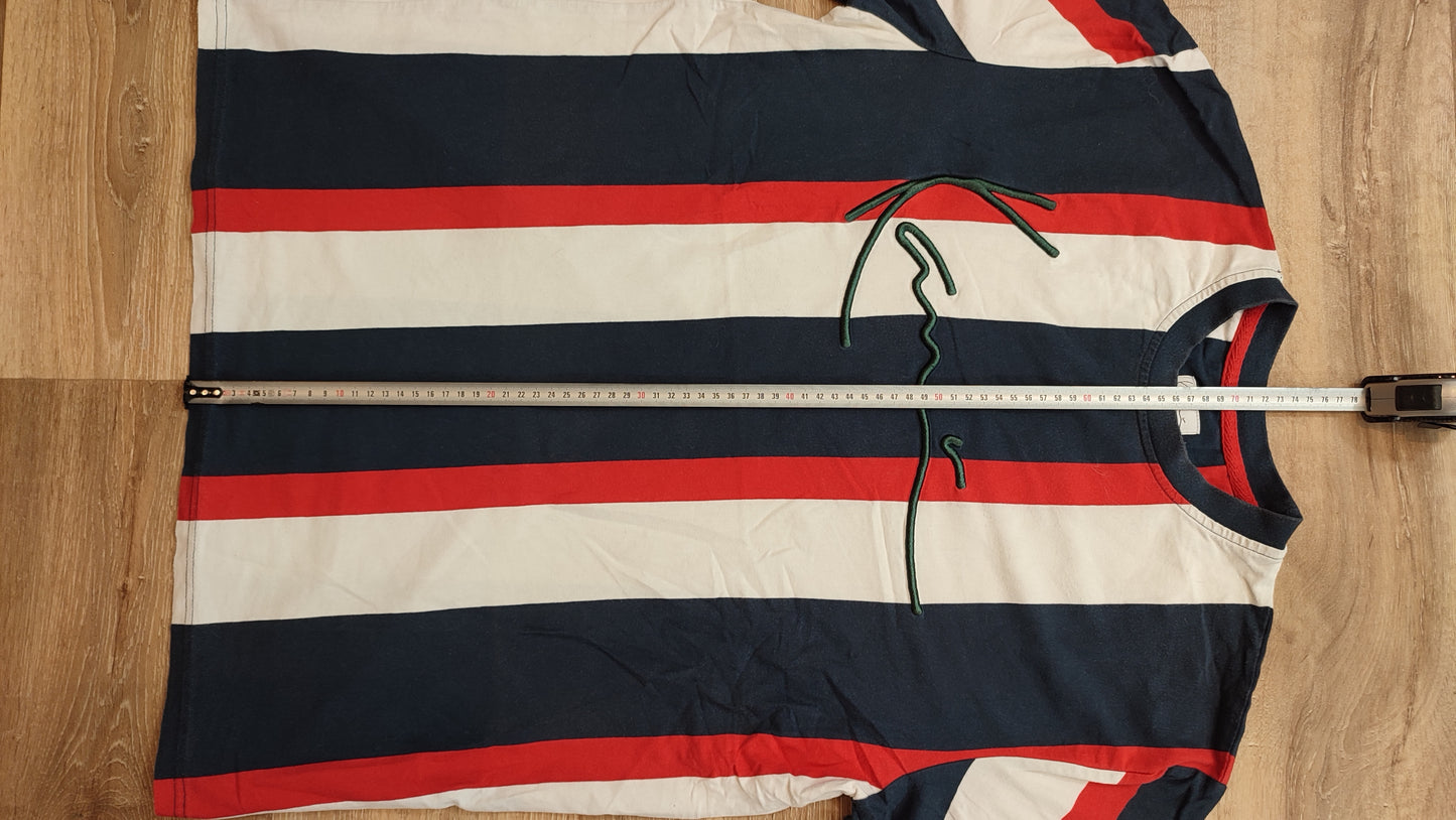 Vêtement Homme T-shirt bleu rouge et blanc Karl Kani taille L #Retrostreet