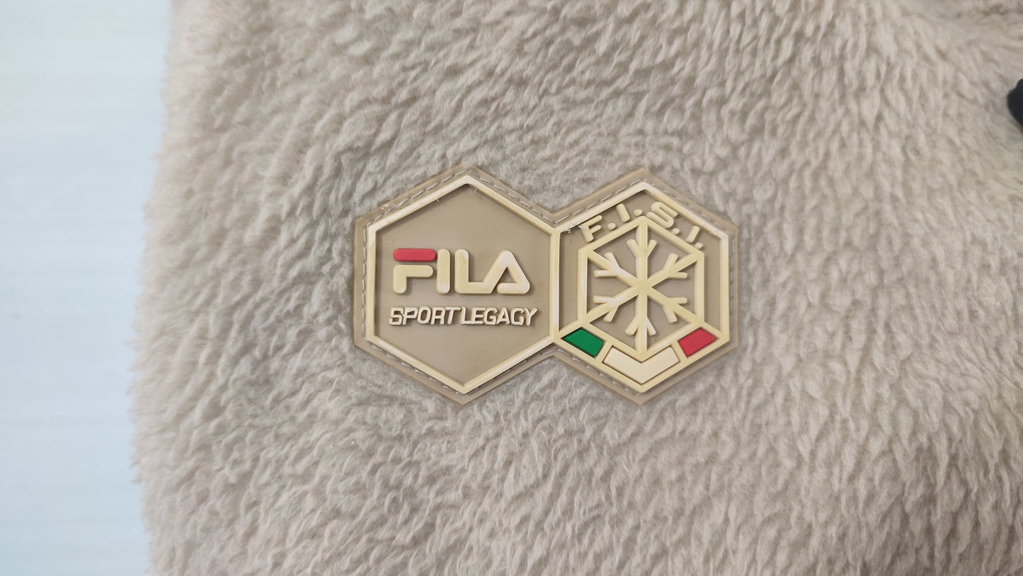 Vêtement Homme Veste Sweat gilet beige Fila sport Legacy taille S / M #RETROSTREET