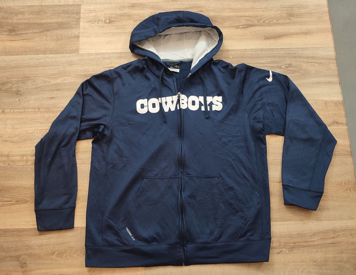 VĂŞtement Homme Veste sweat capuche Nike Team Apparel Therma-fit bleu taille L #Retrostreet