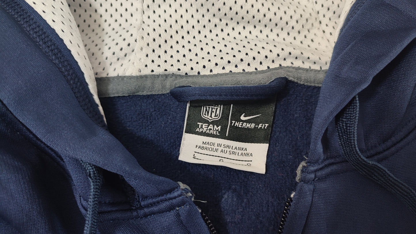 VĂŞtement Homme Veste sweat capuche Nike Team Apparel Therma-fit bleu taille L #Retrostreet