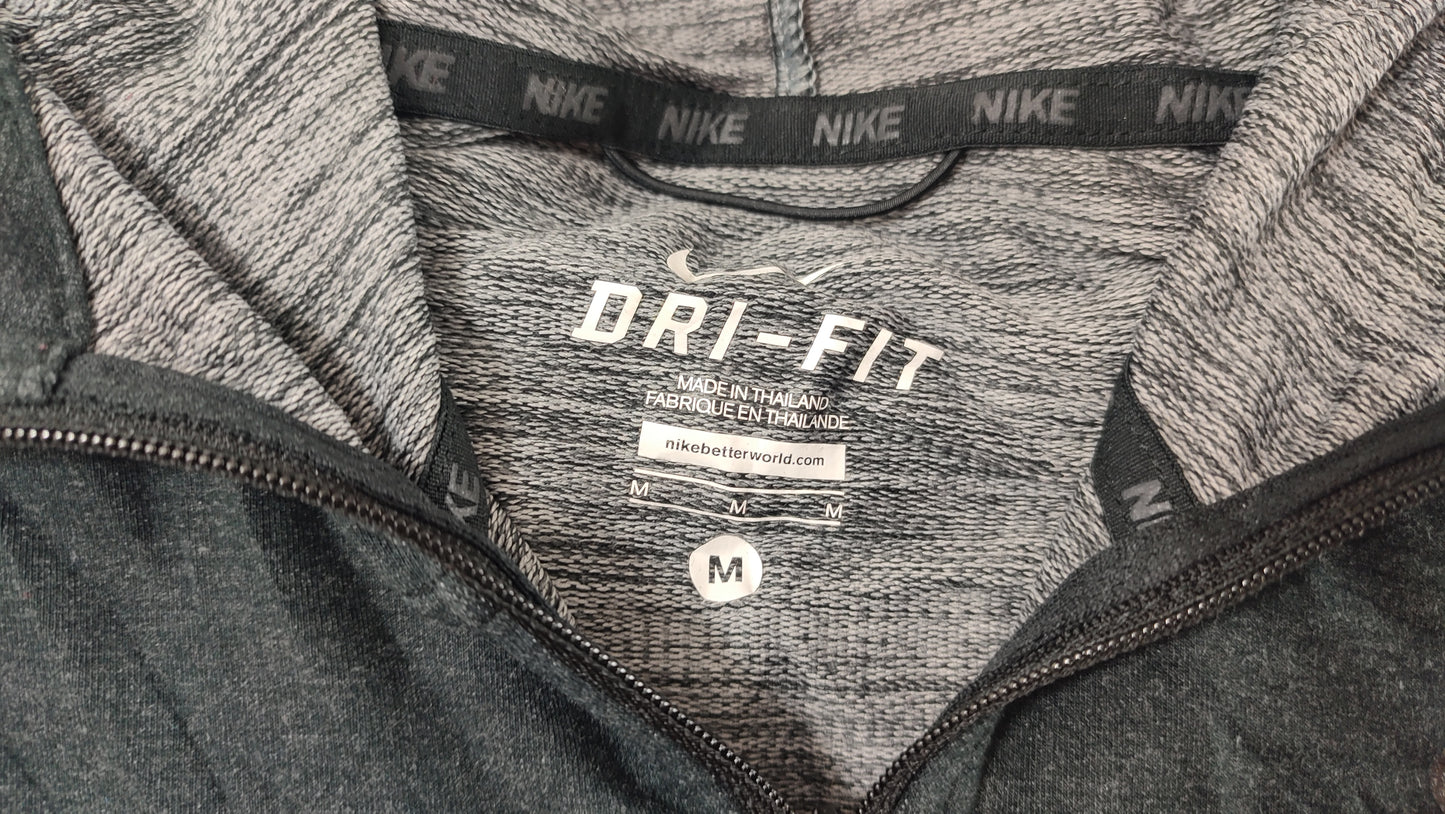 Vêtement Homme Veste zippé à capuche gris noir Nike dri-fit taille M #Retrostreet