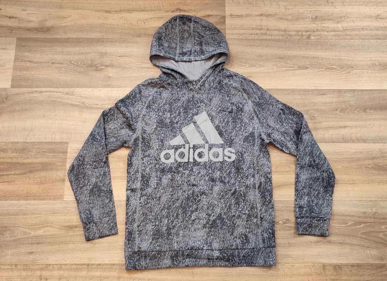 Vêtement Homme garçon Sweat sweatshirt à capuche gris Adidas taille XL garçon #Retrostreet
