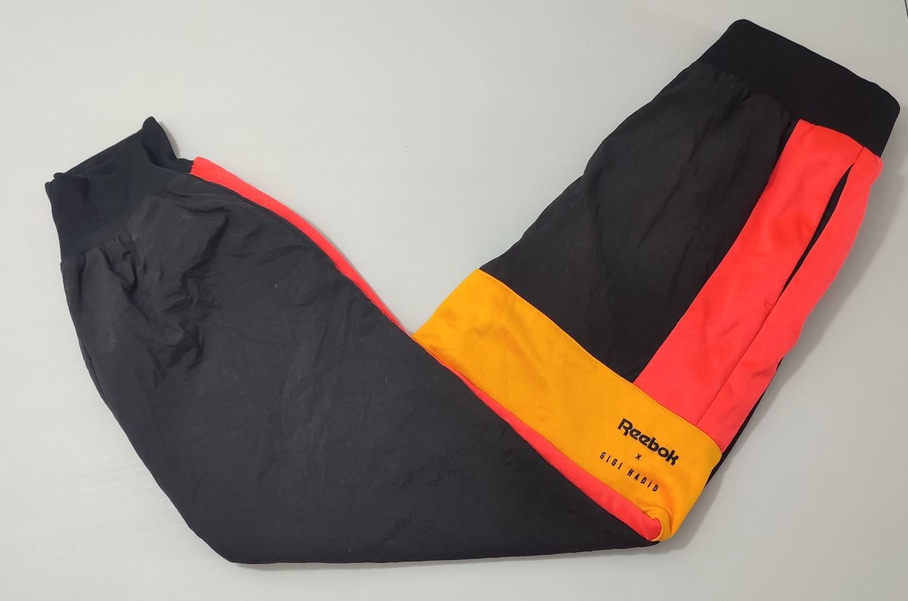 Vêtement Femme pantalon survêtement Reebok Gigi Hadid noir et orange taille XS #RETROSTREET