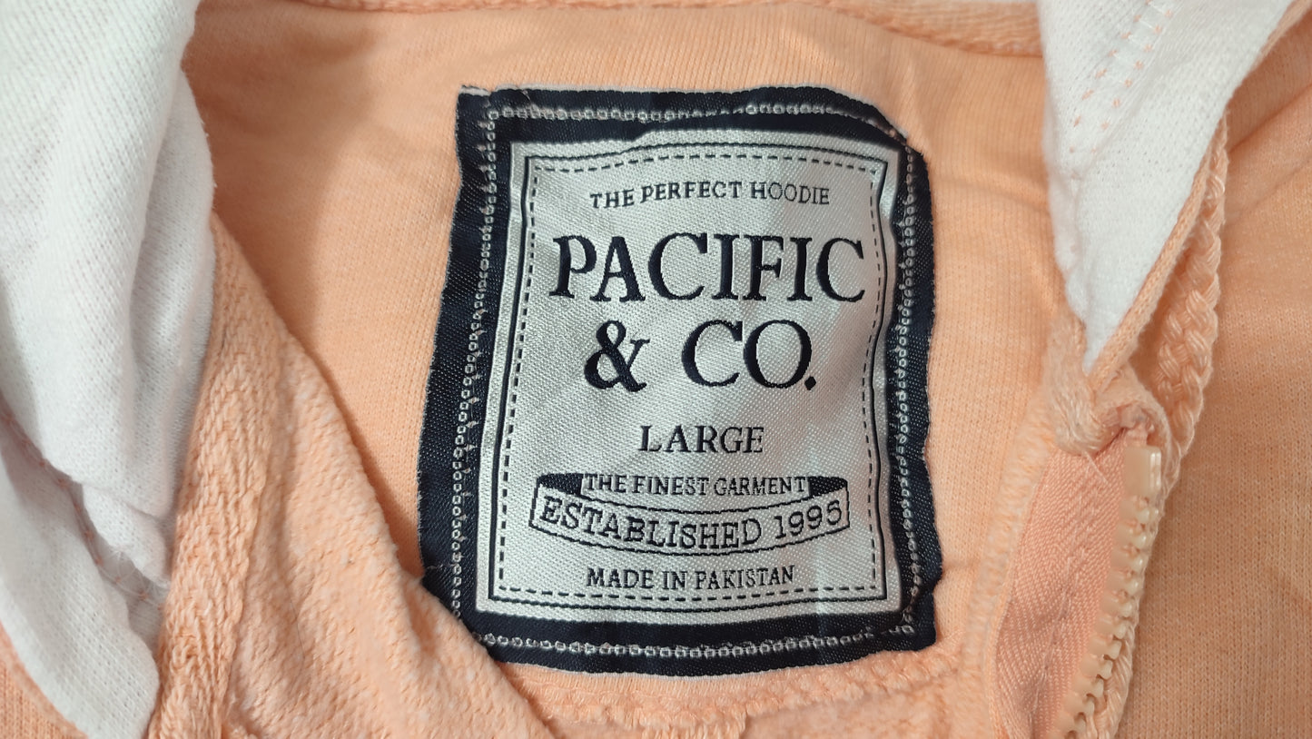 Vêtement Sweatshirts Sweats pull à capuche rose pale Pacific & Co taille L #Retrostreet