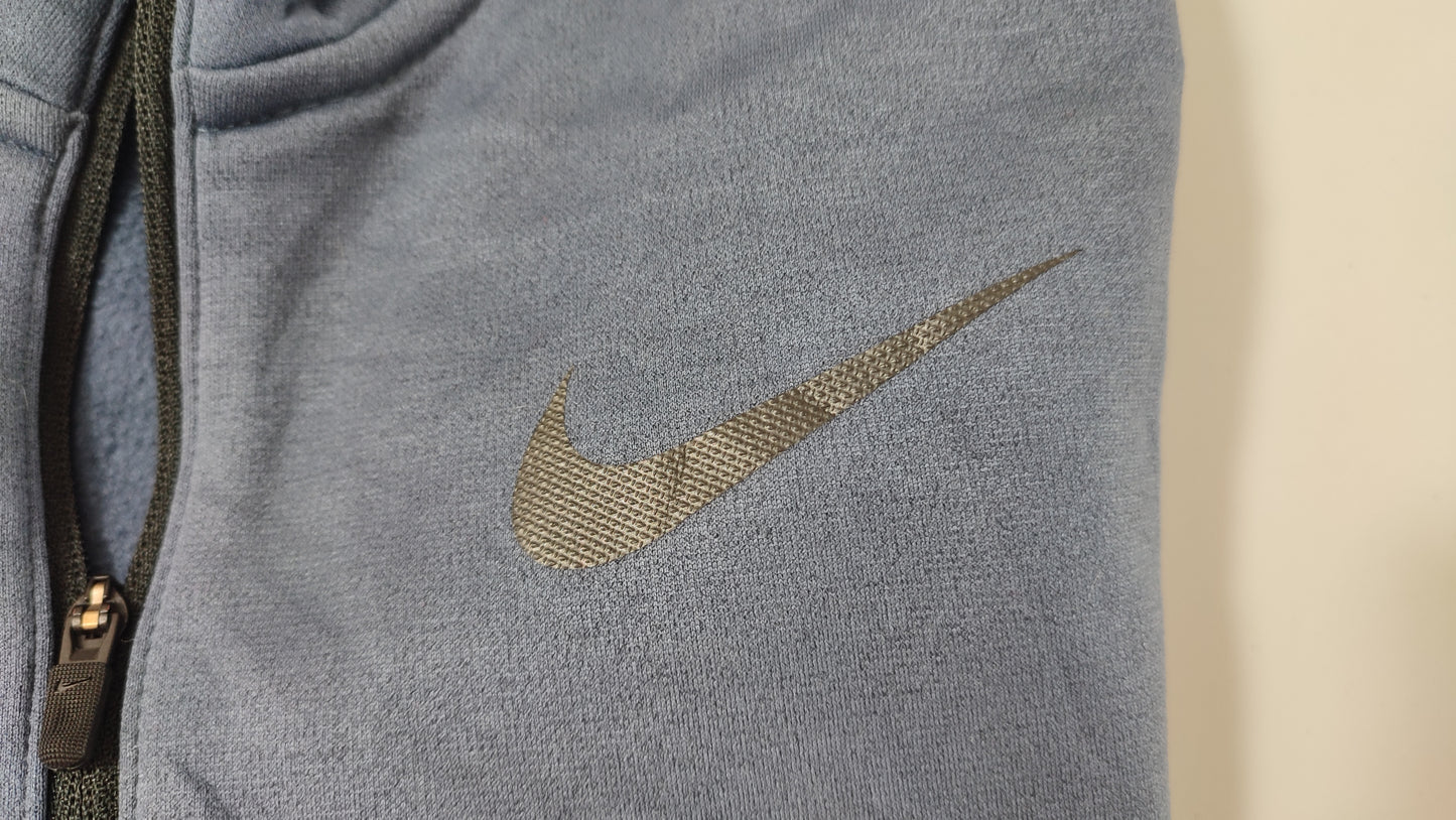 Vêtement homme Sweatshirts Sweats pull 1/4 zippé bleu gris Nike taille M #Retrostreet