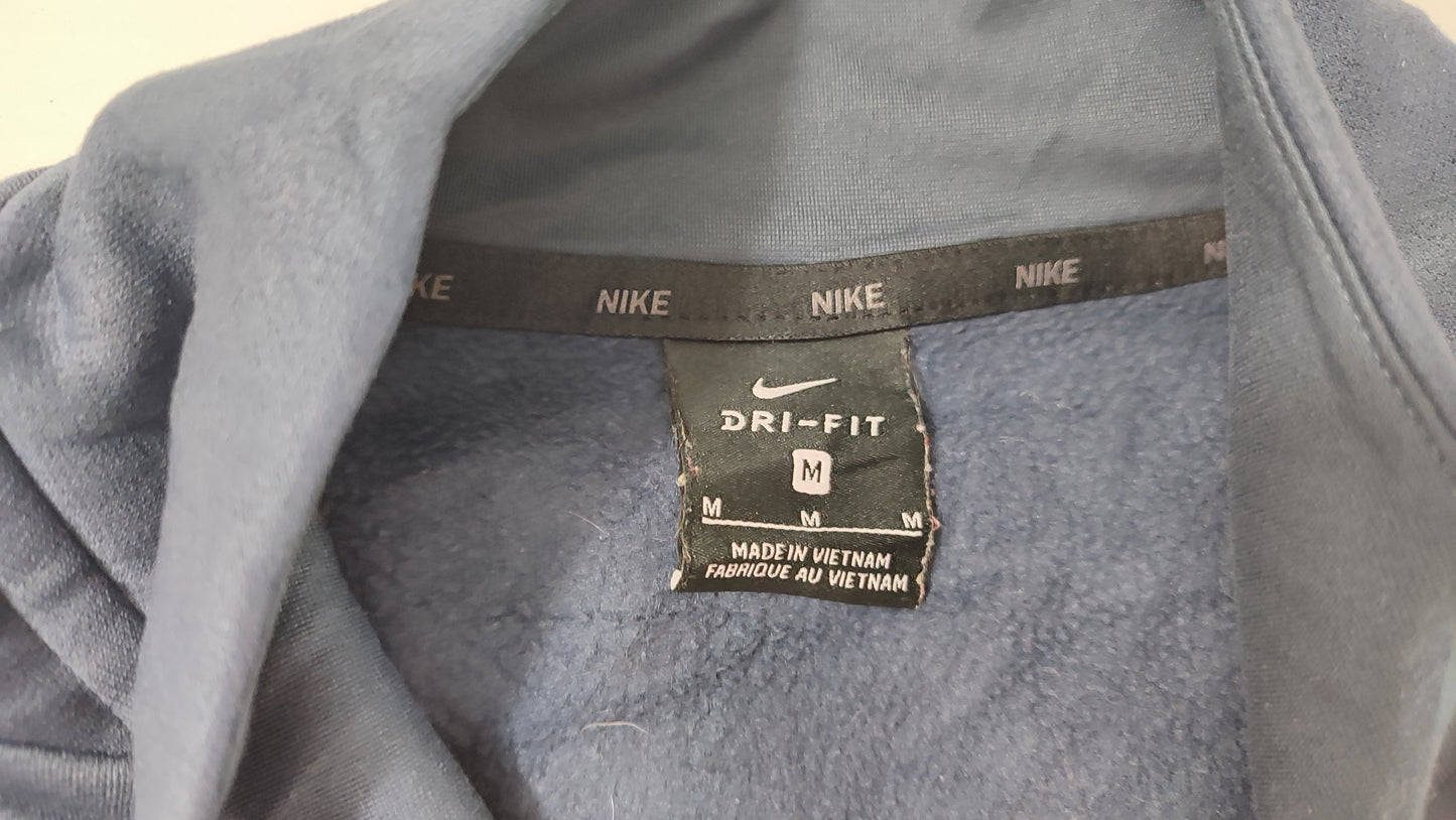 Vêtement homme Sweatshirts Sweats pull 1/4 zippé bleu gris Nike taille M #Retrostreet