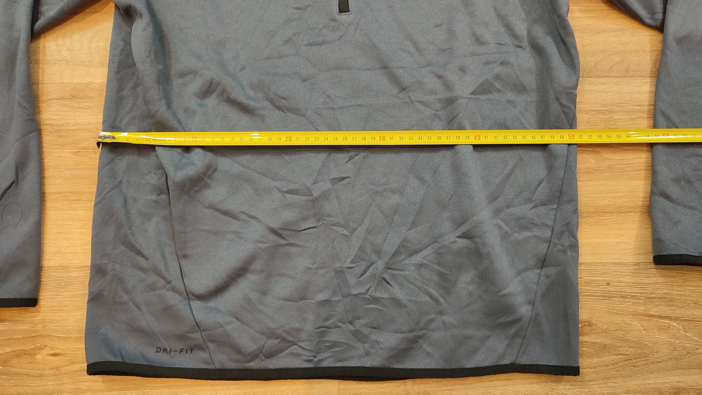 Vêtement homme Sweatshirts Sweats pull 1/4 zippé bleu gris Nike taille M #Retrostreet