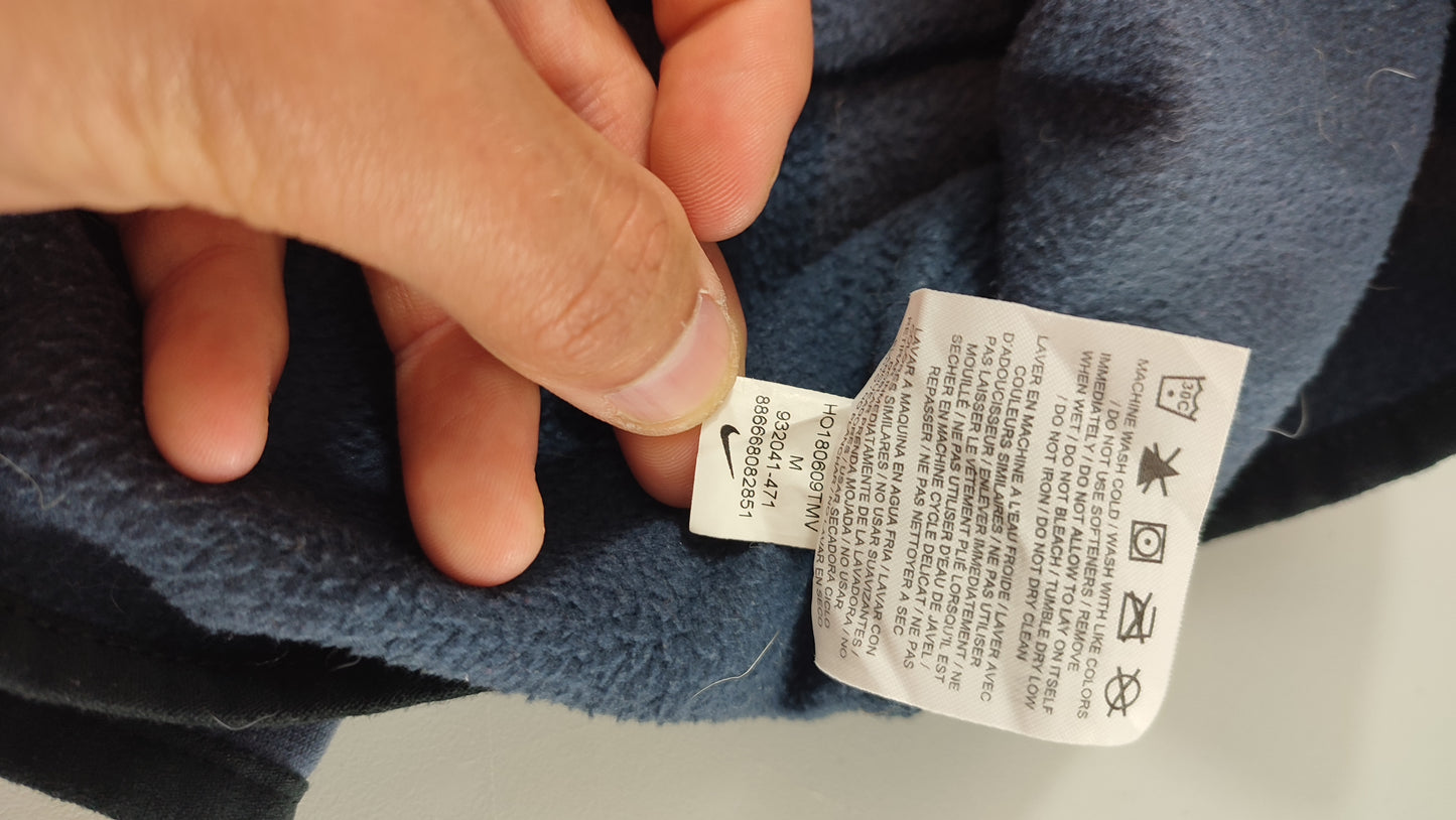Vêtement homme Sweatshirts Sweats pull 1/4 zippé bleu gris Nike taille M #Retrostreet
