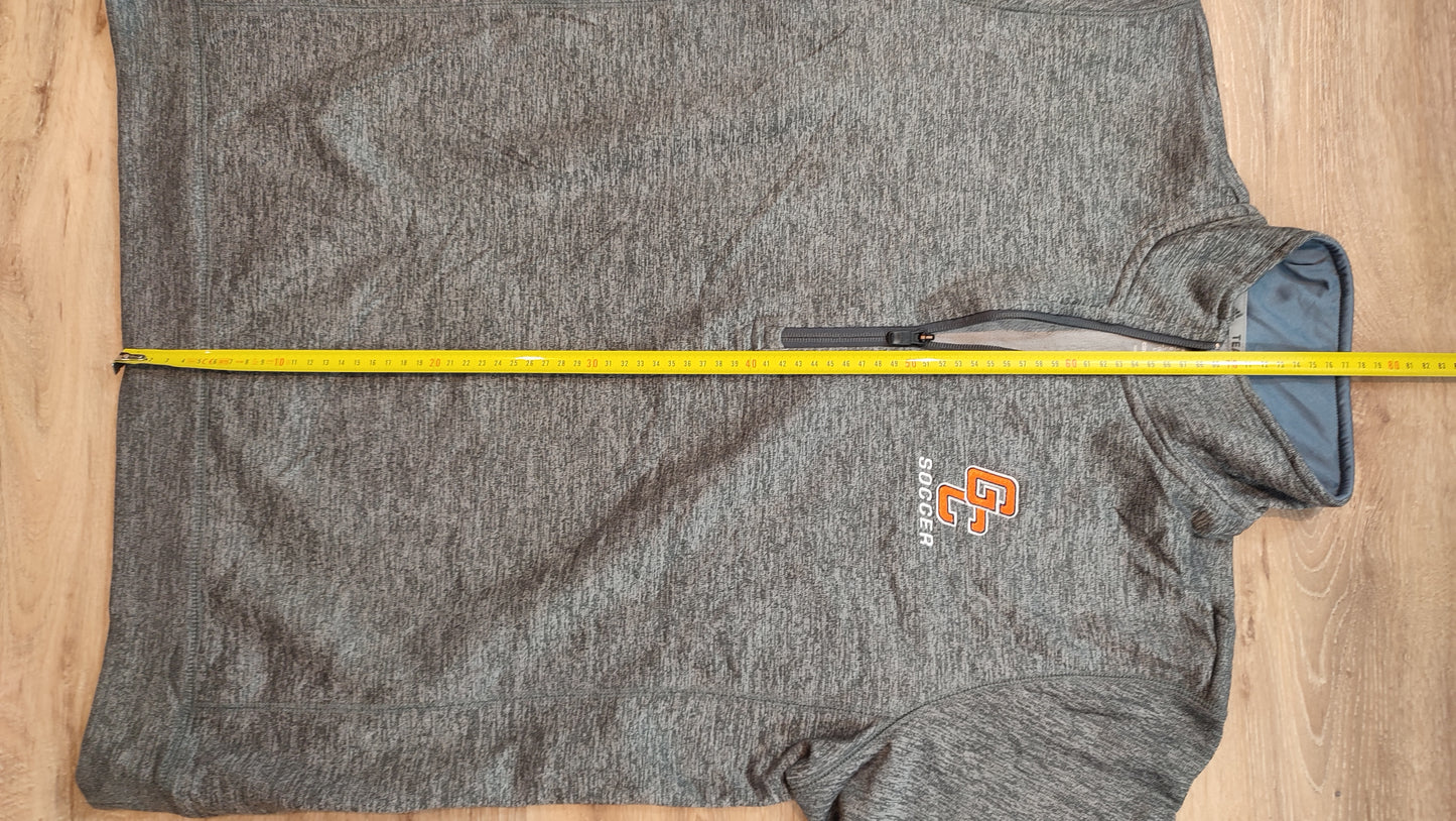 Vêtement homme Sweatshirts Sweats pull 1/4 zippé gris Adidas taille L #Retrostreet