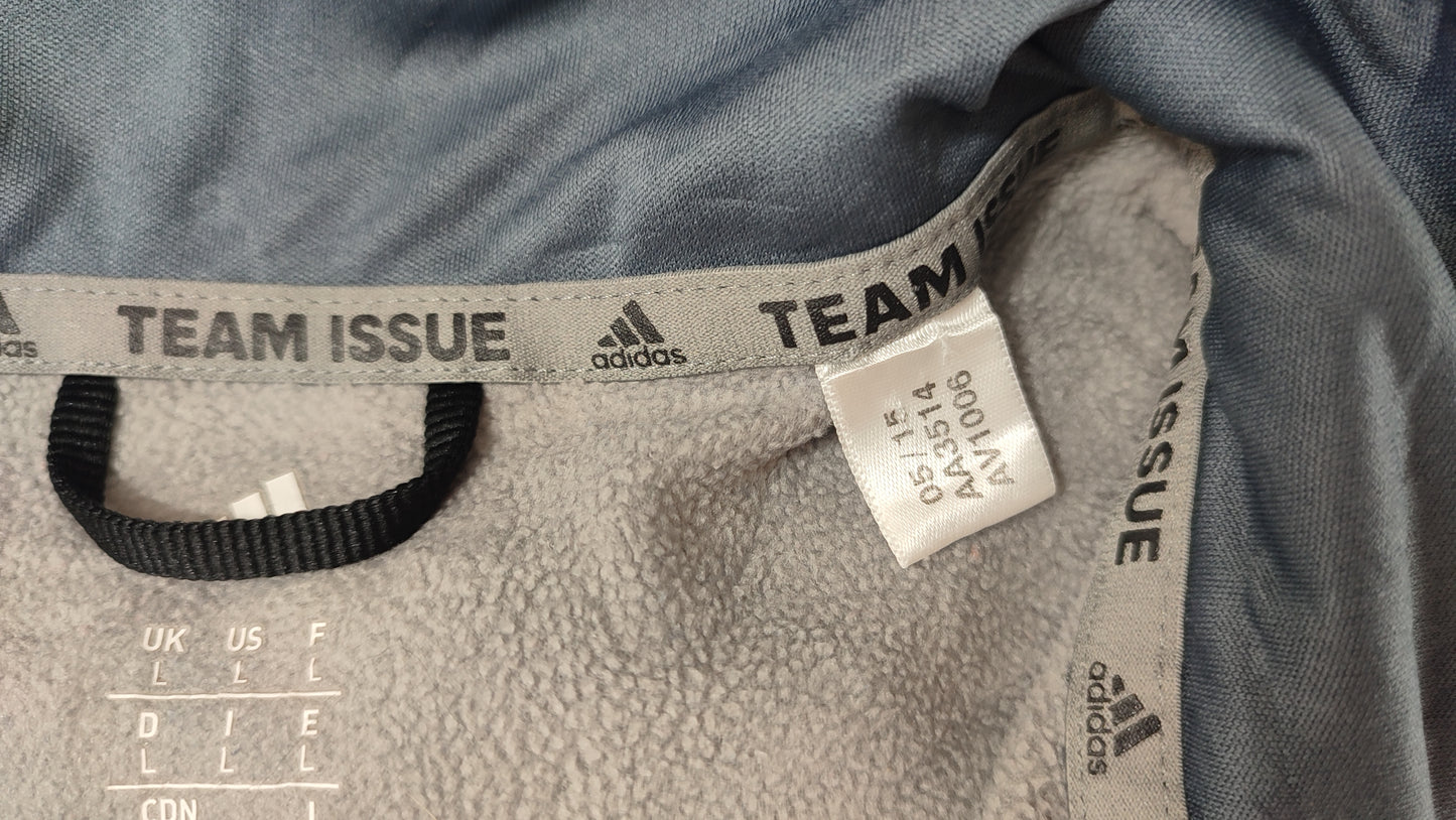 Vêtement homme Sweatshirts Sweats pull 1/4 zippé gris Adidas taille L #Retrostreet