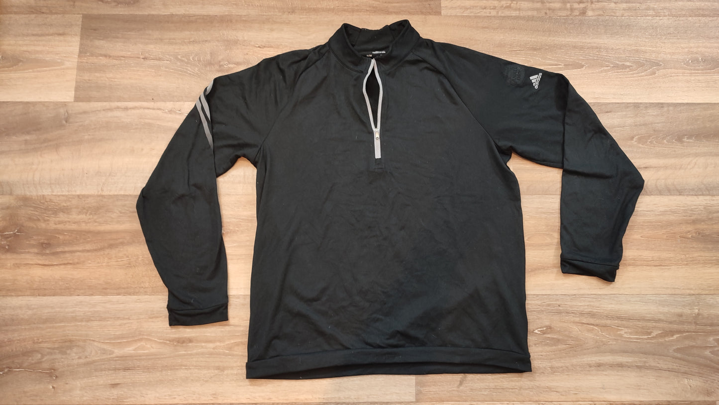 Vêtement homme Sweatshirts Sweats pull 1/4 zippé noir Adidas taille M #Retrostreet