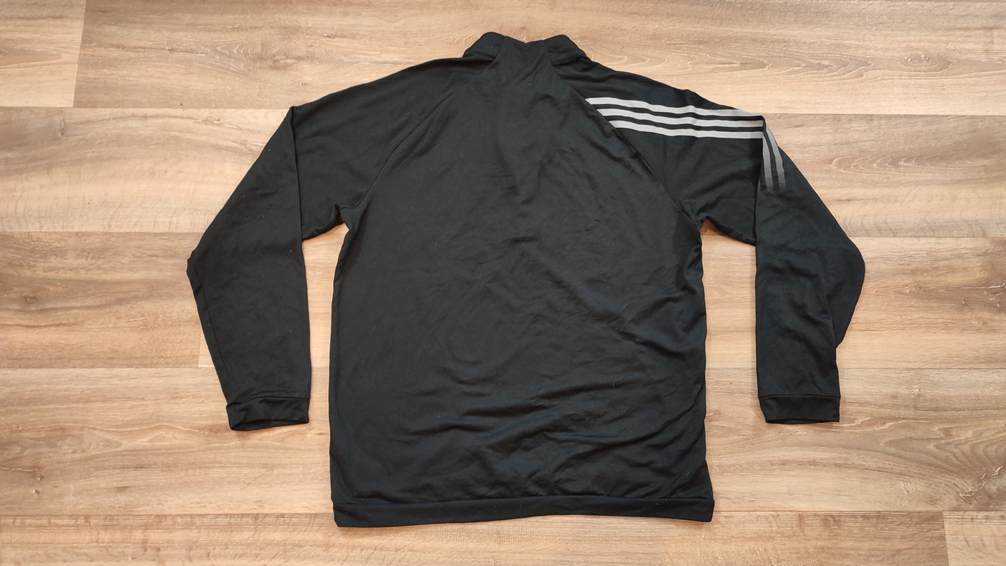 Vêtement homme Sweatshirts Sweats pull 1/4 zippé noir Adidas taille M #Retrostreet
