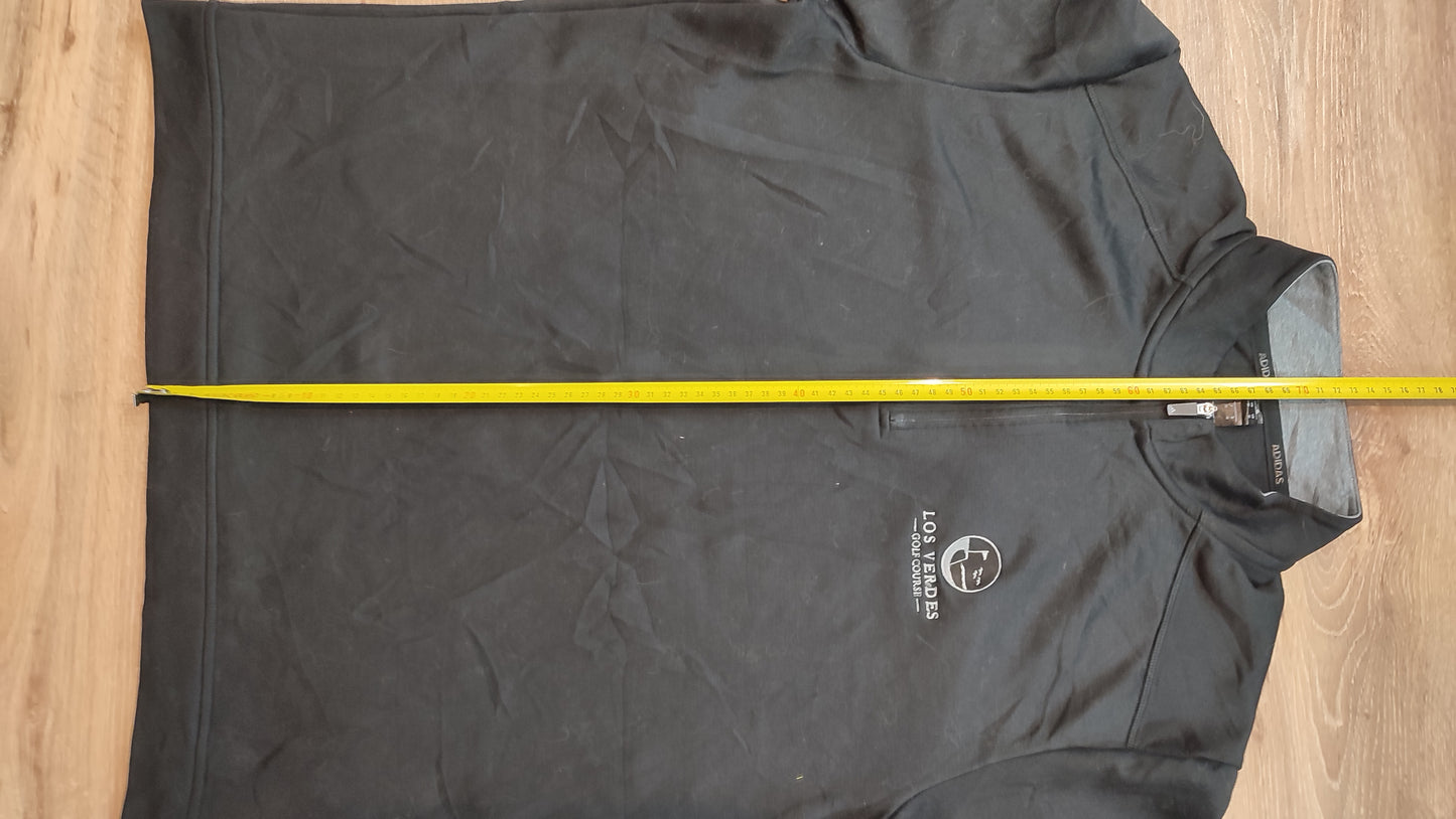 Vêtement homme Sweatshirts Sweats pull 1/4 zippé noir Adidas taille M #Retrostreet