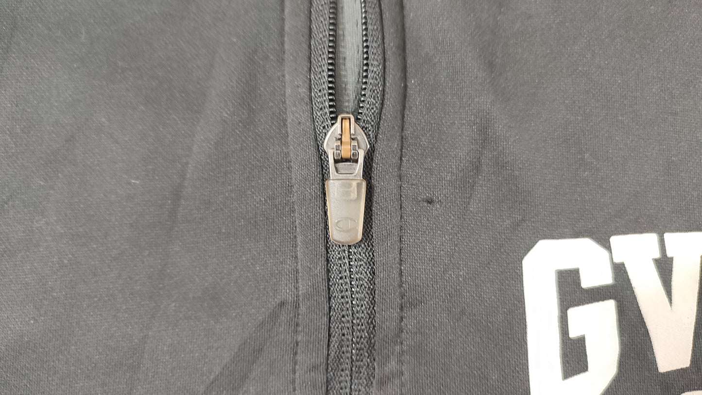 Vêtement homme Sweatshirts Sweats pull 1/4 zippé noir Champion Powertrain Double Dry taille L #Retrostreet