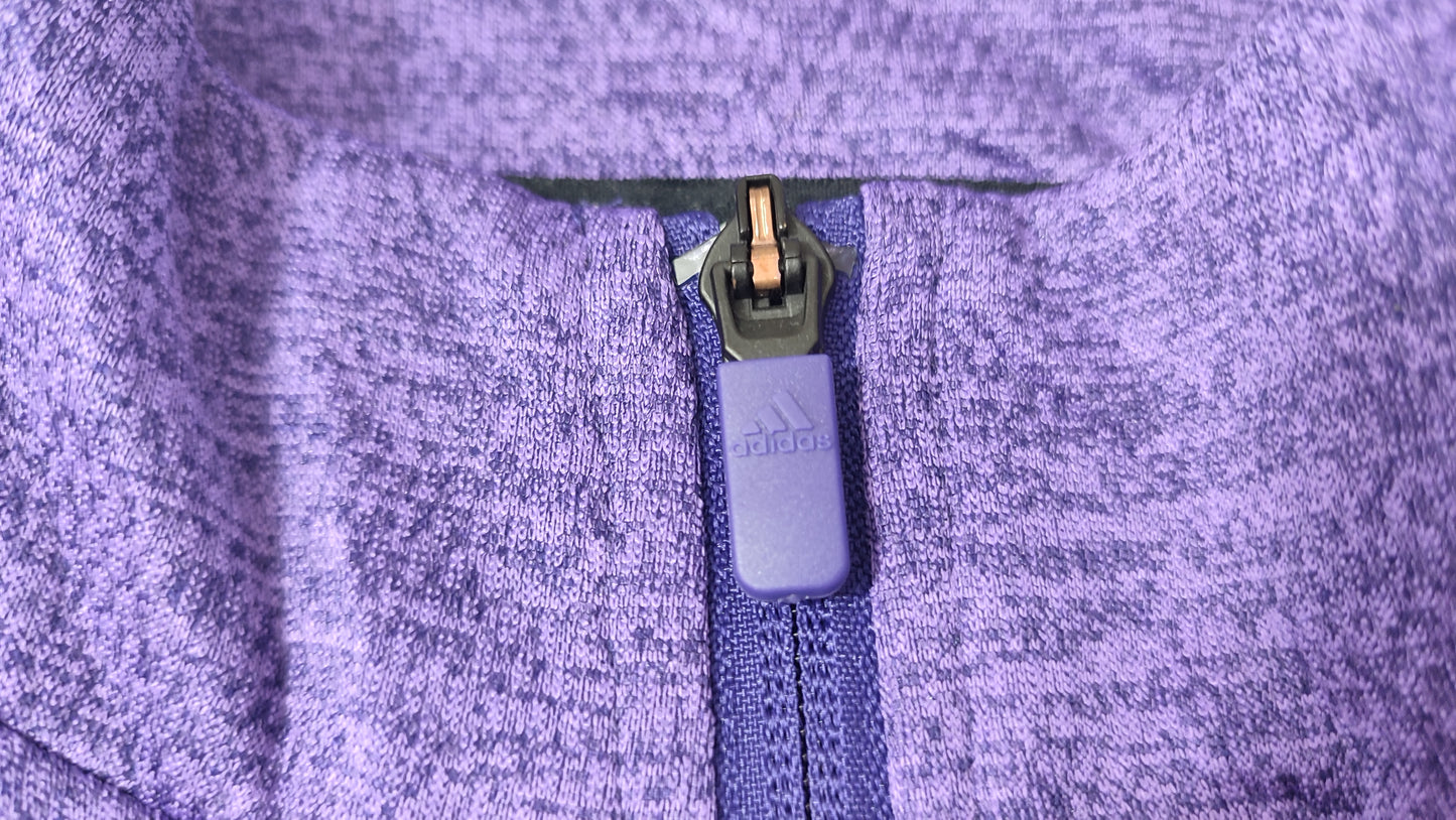 Vêtement homme Sweatshirts Sweats pull 1/4 zippé violet Adidas taille L 44-46 #Retrostreet