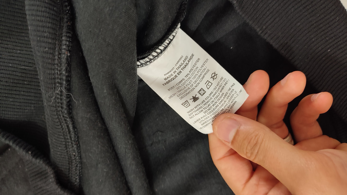 Vêtement homme Sweatshirts Sweats pull à capuche 1/2 zippé noir Nike taille XXL 2XL #Retrostreet