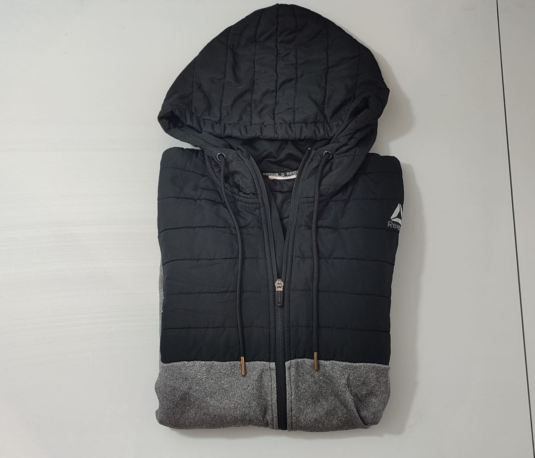 Vêtement homme Sweatshirts Sweats veste manteau zippé gris noir Reebok taille L #Retrostreet