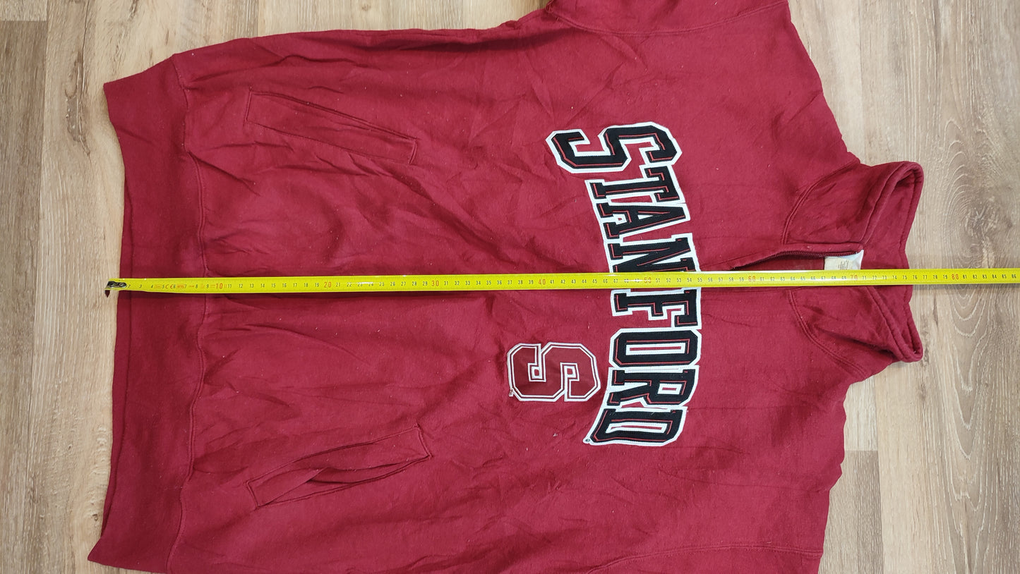 Vêtement homme Sweat zippé 1/4 Haut de sport rouge Champion taille L #Retrostreet