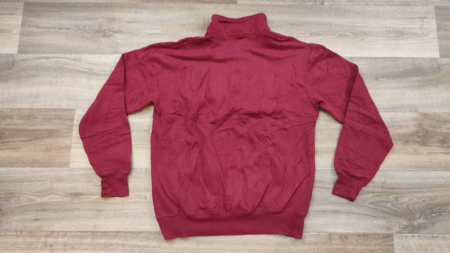 Vêtement homme Sweat zippé 1/4 Haut de sport rouge Champion taille L #Retrostreet