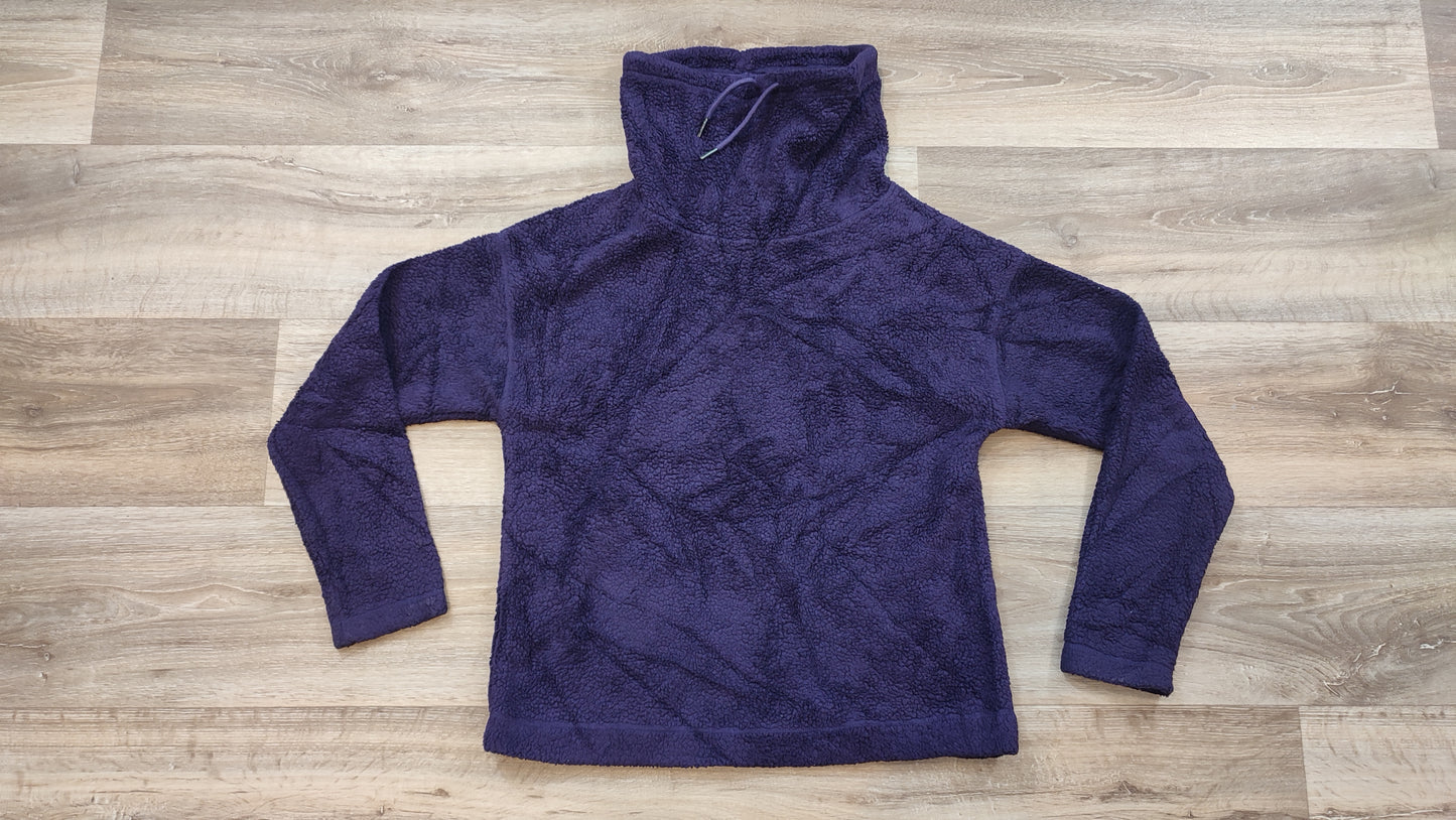 Vêtement sweat pull polaire col haut violet bleu foncé Champion taille S #Retrostreet