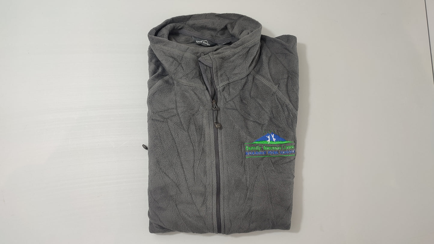 Vêtement sweat veste polaire zippé gris Eddie bauer taille XXL #Retrostreet