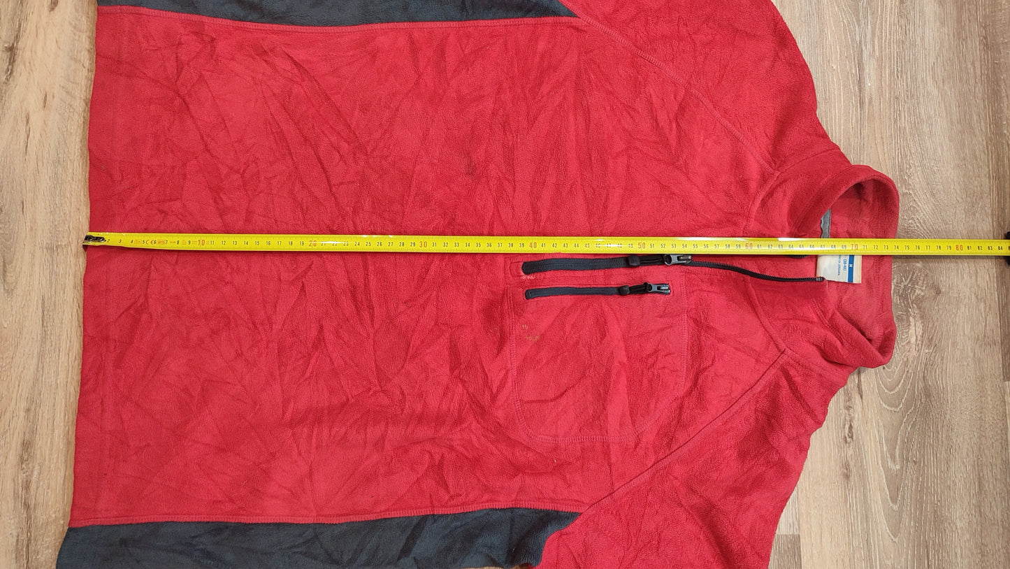 Vêtement sweat veste pull polaire 1/4 zippé rouge Starter taille M 38-40 #Retrostreet