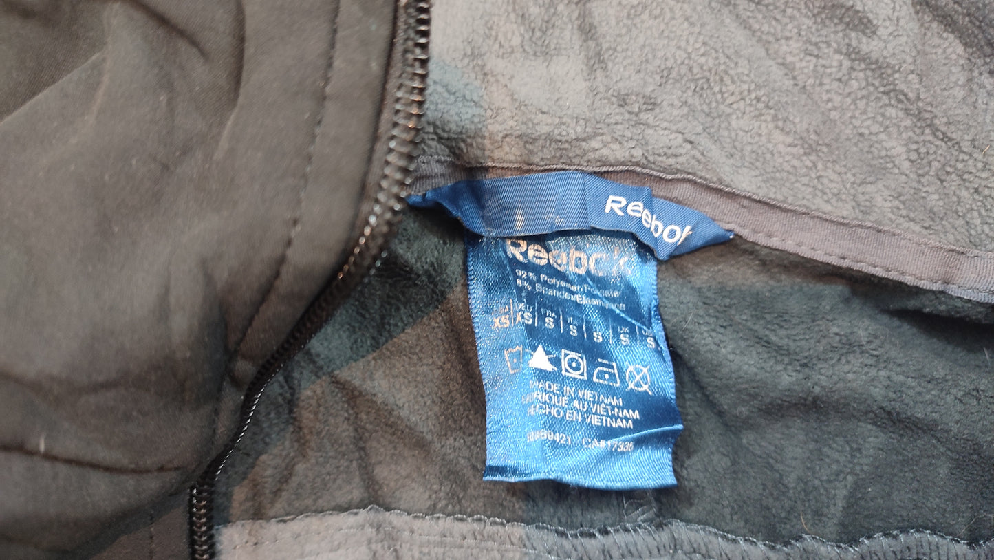 Vêtement veste manteau homme zippé noir Reebok taille S #Retrostreet