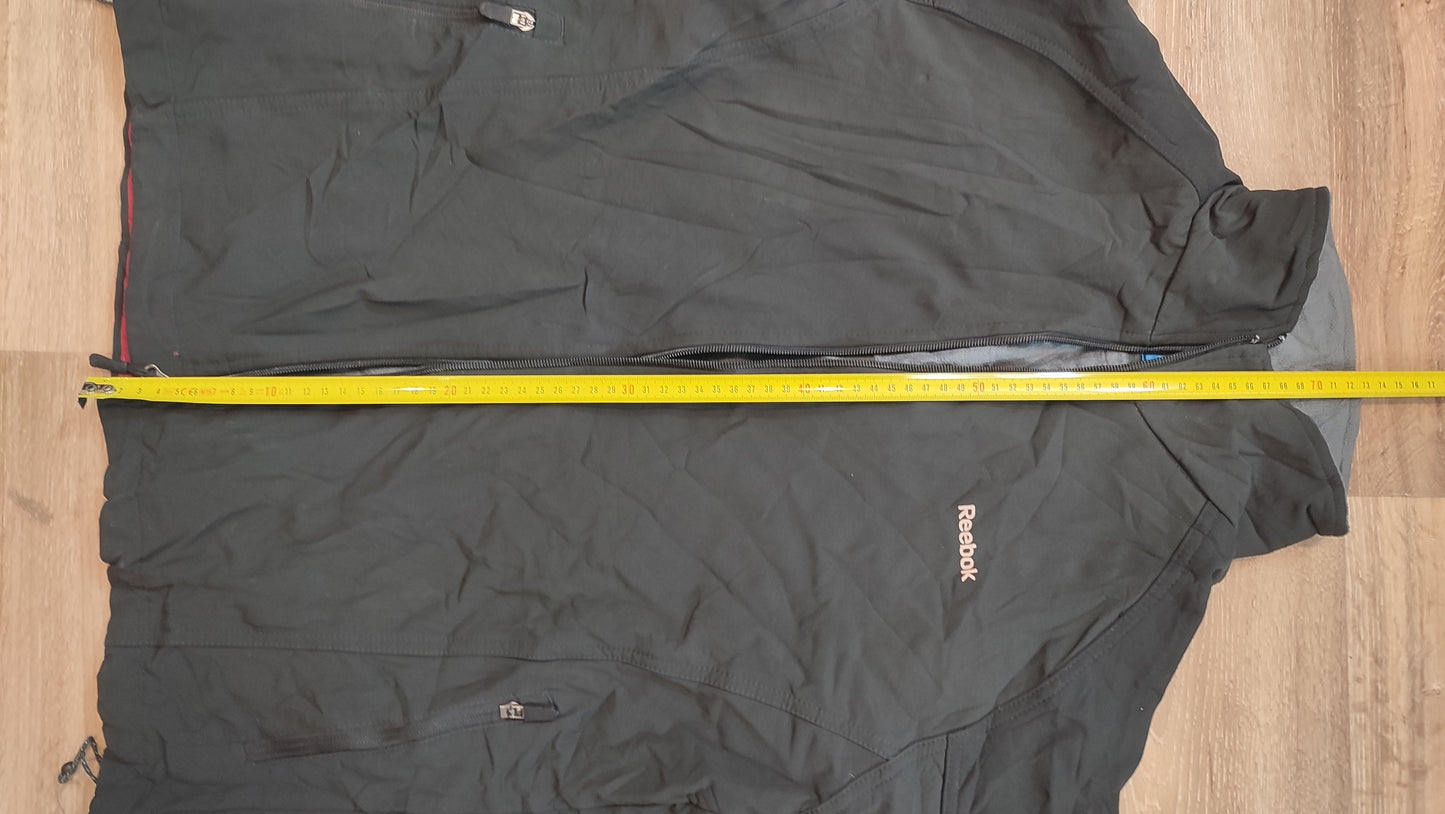 Vêtement veste manteau homme zippé noir Reebok taille S #Retrostreet