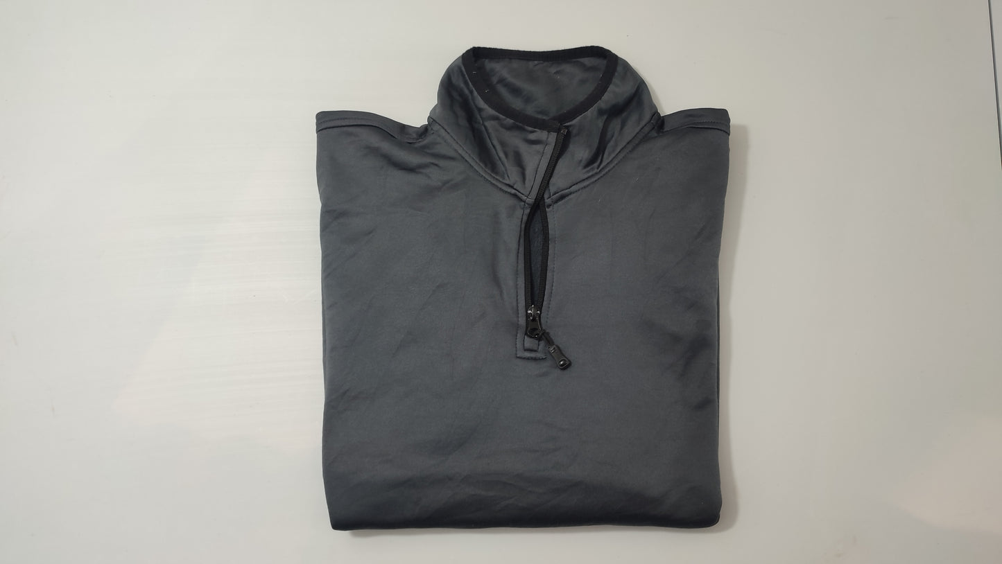 Vêtement veste sweat pull 1/4 zippé gris starter taille L 42-44 #Retrostreet
