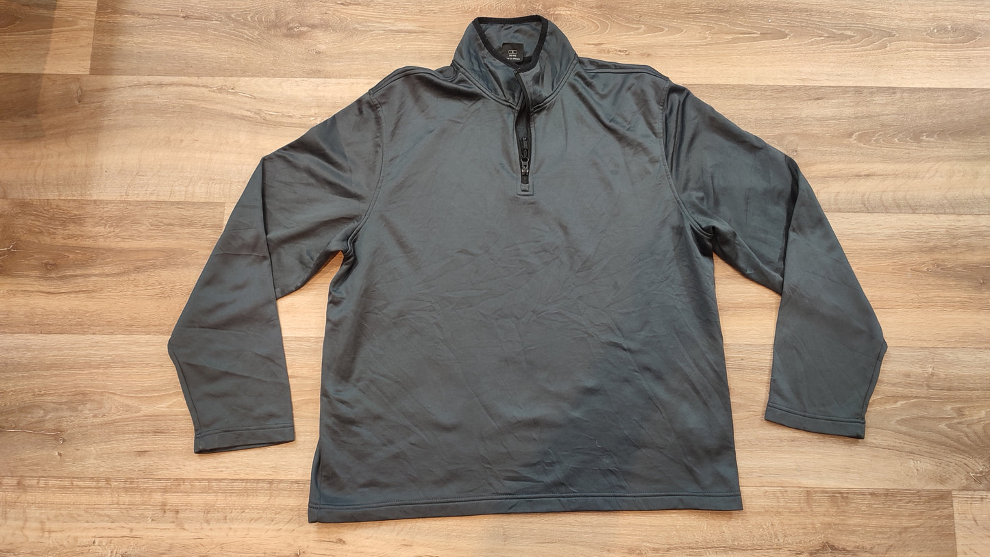 Vêtement veste sweat pull 1/4 zippé gris starter taille L 42-44 #Retrostreet
