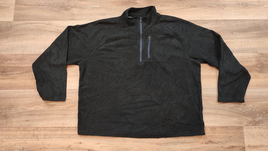 VĂȘtement veste sweat pull polaire 1/4 zippĂ© noir starter taille XL 46-48 #Retrostreet