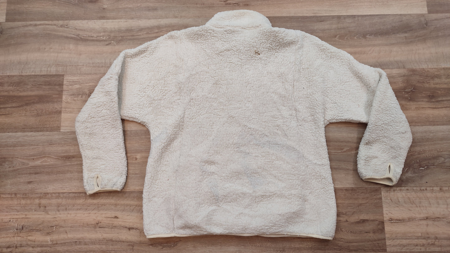 Vêtement veste sweat pull polaire zippé blanc Champion taille XXL #Retrostreet