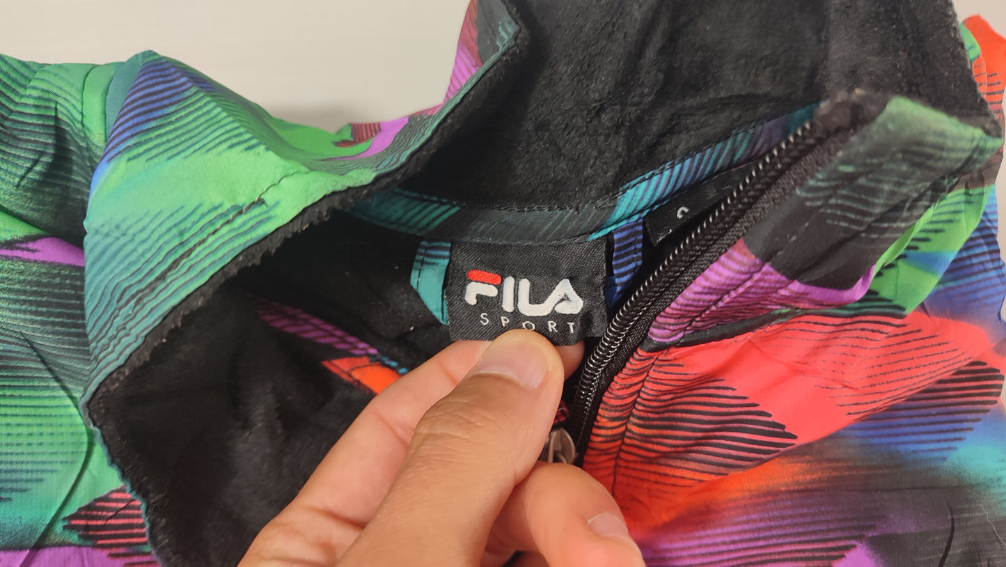 Vêtement veste zippé noir Fila Sport taille S #Retrostreet