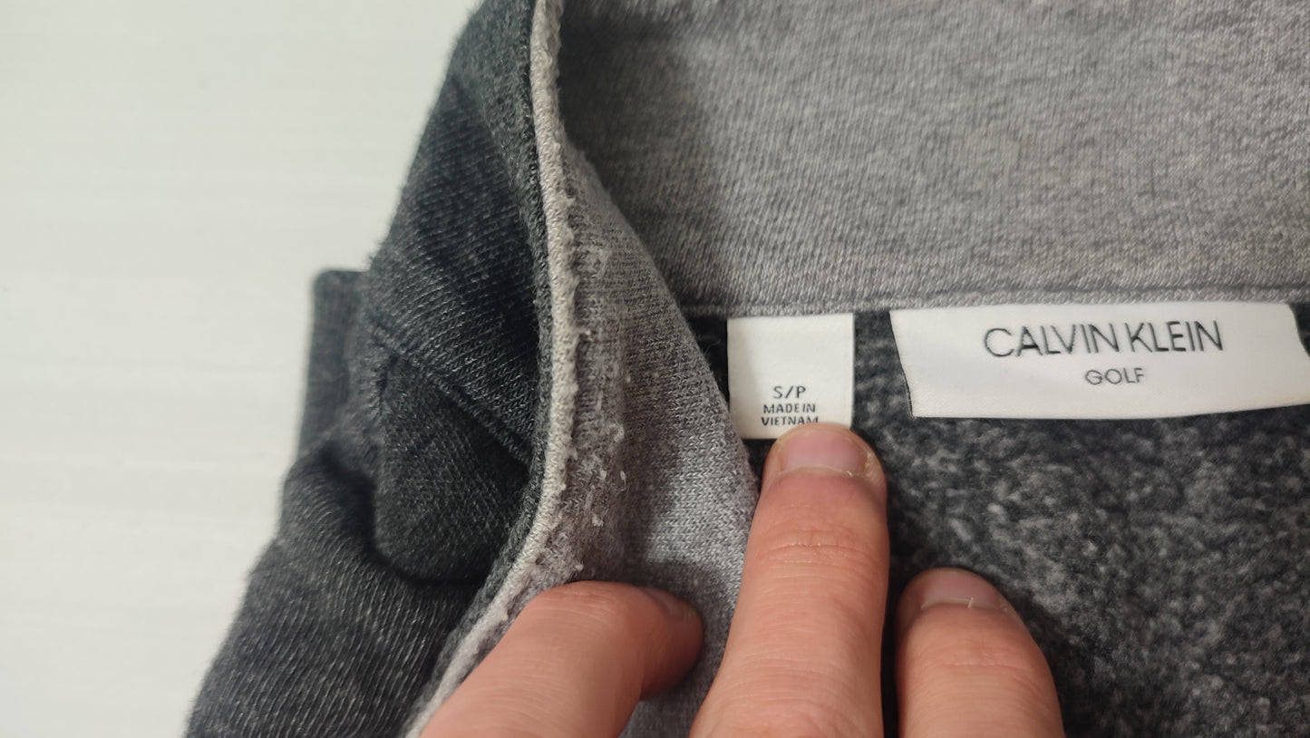 Vêtement Homme Calvin Klein golf CK Sweat zippé gris foncé taille S / P #RETROSTREET