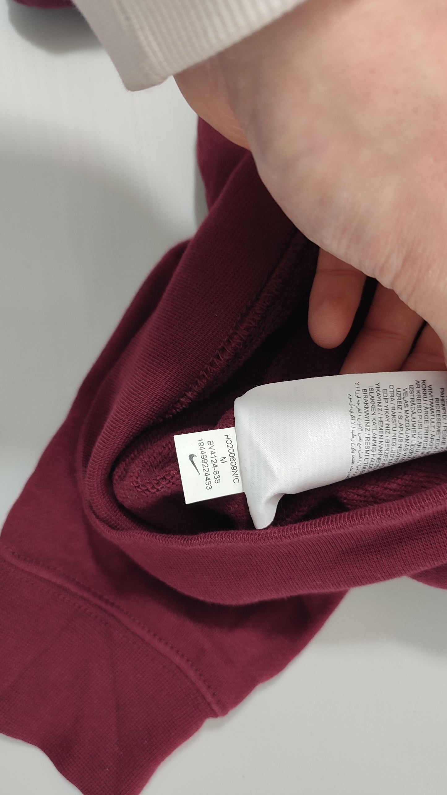 Vêtement Homme Pull Sweat à capuche Nike rouge bordeaux taille M #RETROSTREET