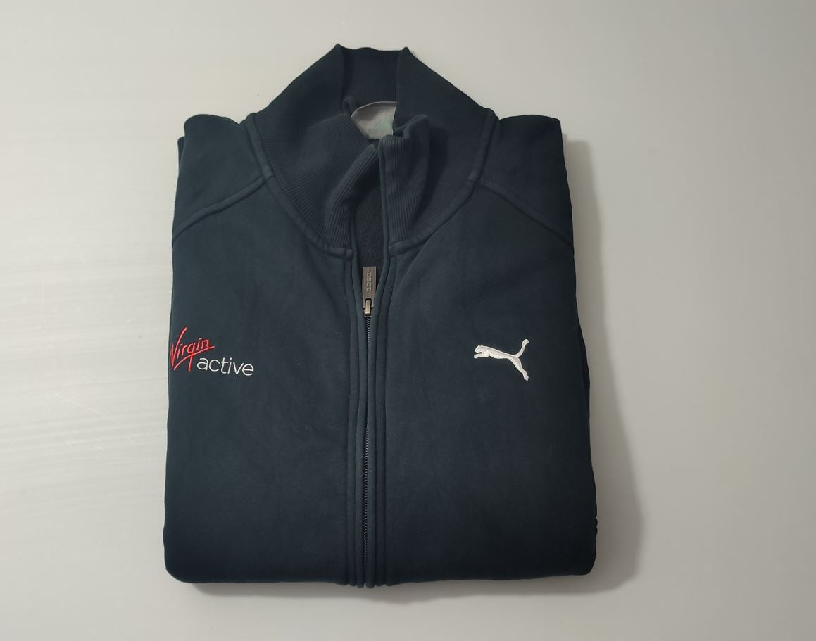 Vêtement Homme Veste zippé noir Puma Virqin active taille L #RETROSTREET