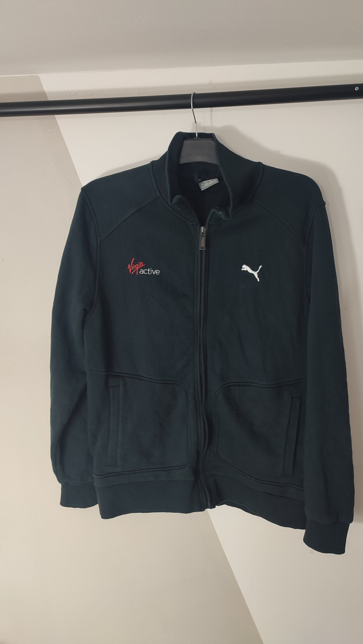 Vêtement Homme Veste zippé noir Puma Virqin active taille L #RETROSTREET