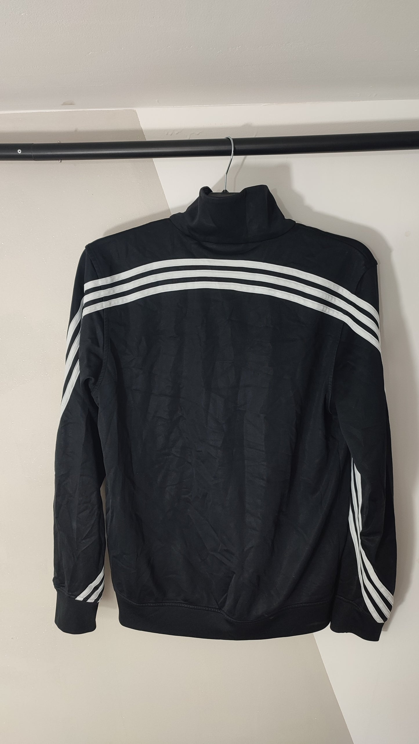 Vêtement Homme Veste zippé Adidas noir et blanche taille M #RETROSTREET