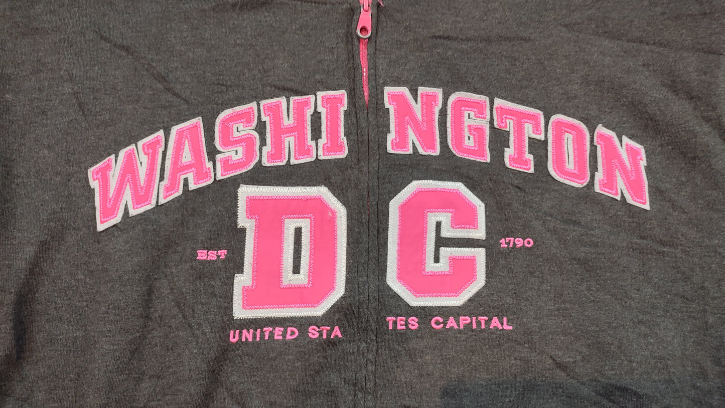 Vêtement Femme Sweatshirts Sweats veste zippé gris rose DC taille XXL #Retrostreet