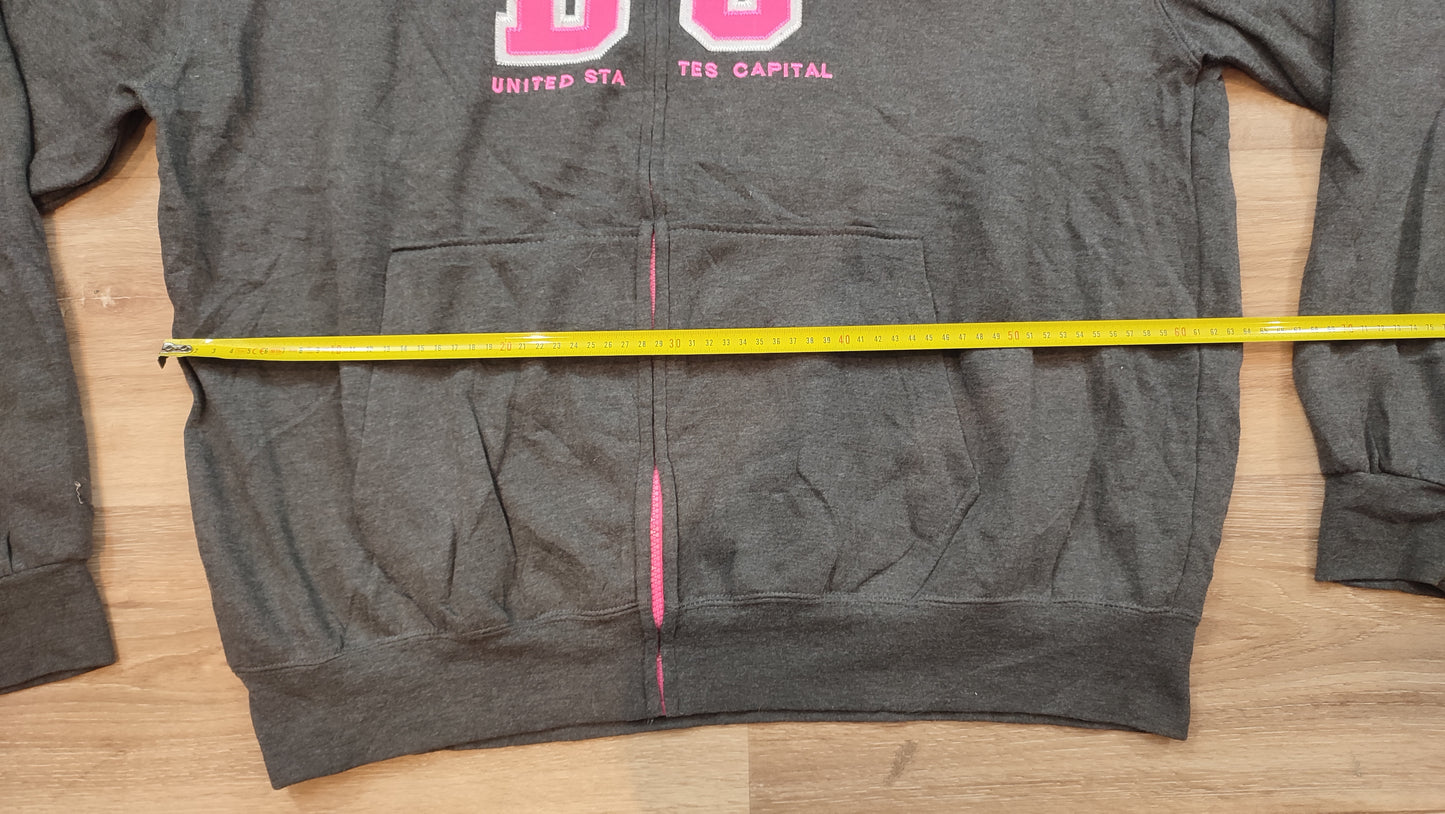 Vêtement Femme Sweatshirts Sweats veste zippé gris rose DC taille XXL #Retrostreet
