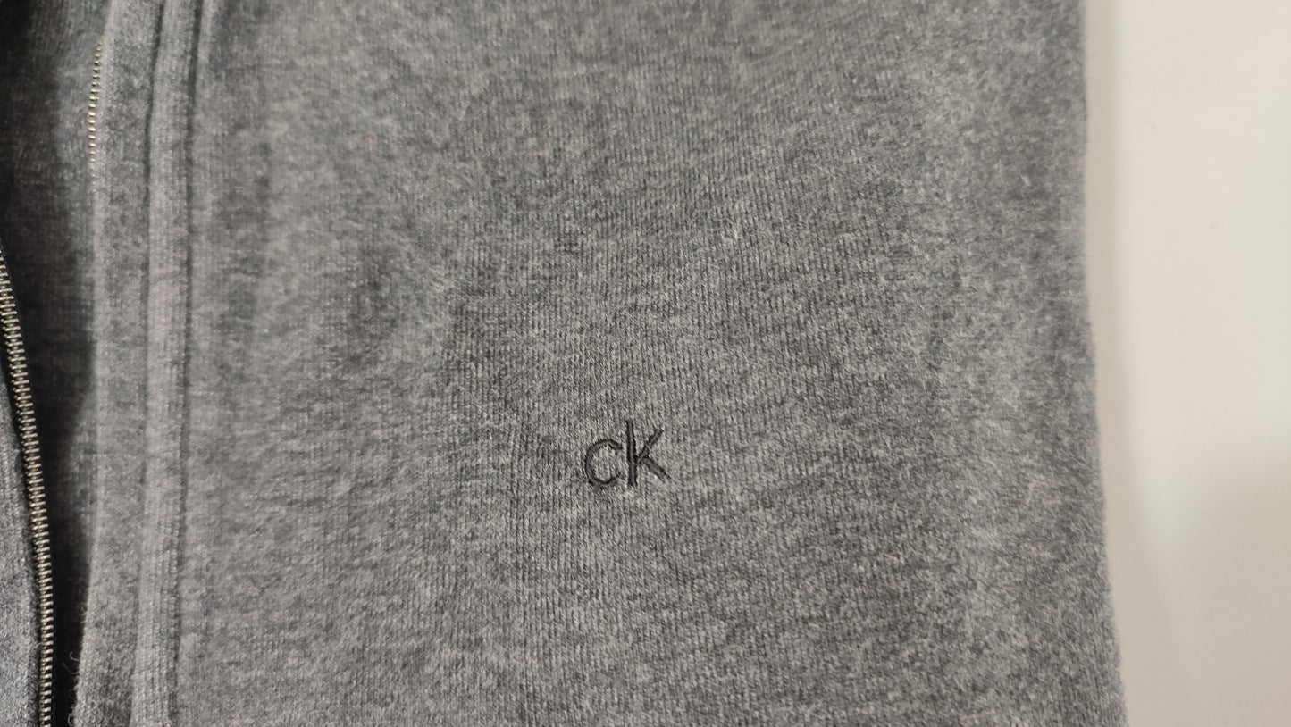 Vêtement Homme Pull zip Calvin Klein gris the classic quarter-zip taille L #Retrostreet