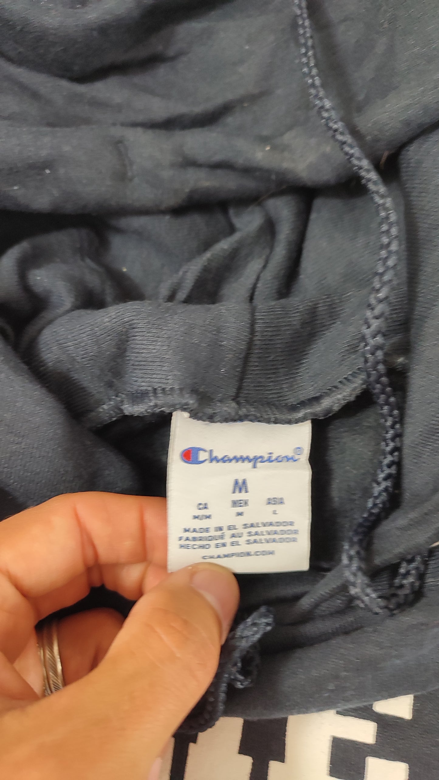 Vêtement Homme Sweatshirts Sweats pull à capuche bleu marine Champion taille M #Retrostreet