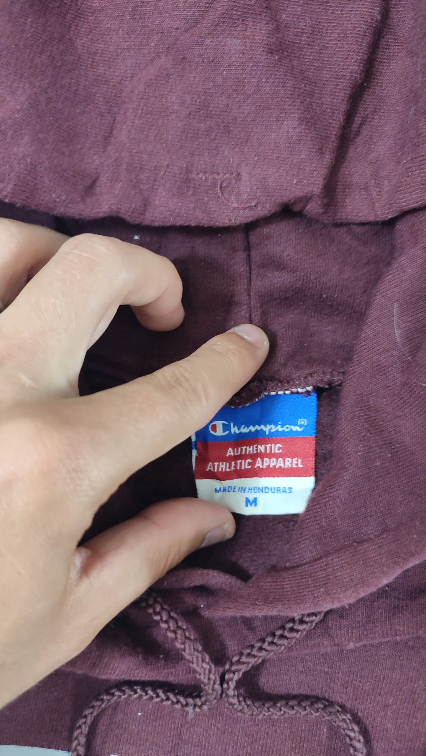 Vêtement Homme Sweatshirts Sweats pull à capuche bordeaux Champion taille M #Retrostreet