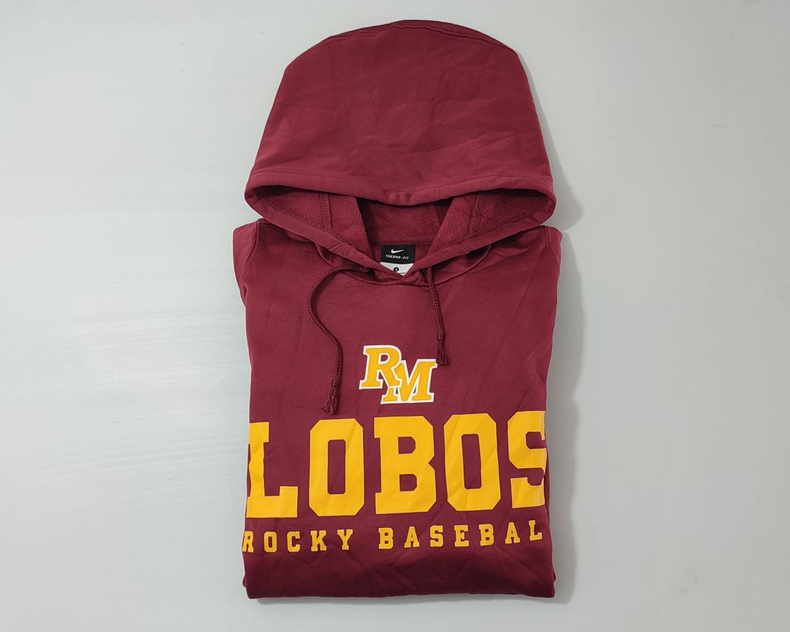 Vêtement Homme Sweatshirts Sweats pull à capuche bordeaux RM Lobos Rocky Baseball Nike Therma-fit taille S #Retrostreet