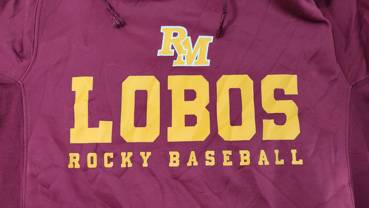Vêtement Homme Sweatshirts Sweats pull à capuche bordeaux RM Lobos Rocky Baseball Nike Therma-fit taille S #Retrostreet