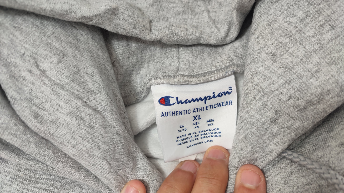 Vêtement Homme Sweatshirts Sweats pull à capuche gris Champion taille XL #Retrostreet